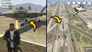 Stealing Rare Military Jet from Fort Zancudo - GTA V Gameplay