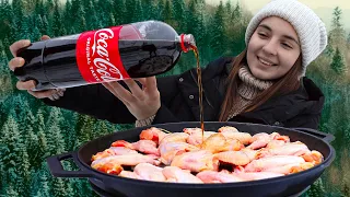 Coca Cola сhicken wings in the mountains!