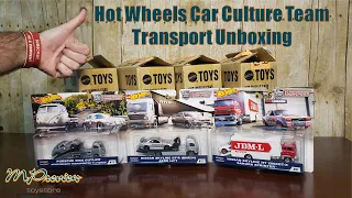 Hot Wheels Premium Car Culture Team Transport Assortment Unboxing 1:64 Porsche Nissan Skyline GT-R