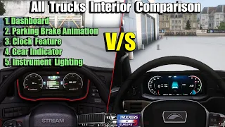 Interior Comparison of All Trucks | Truckers of Europe 3 | Which one should you buy?