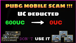 Pubg Mobile scam UC deducted automatically | my uc got deducted automatically