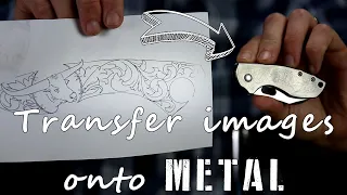 How To Transfer Images Onto Metal - acetone transfer