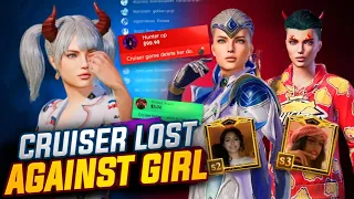 Cruiser Lost TDM Against Pro Girls On Live Stream‼️ | PubgMobile