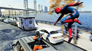 Spider Man & Miles Morales - Epic Car Chase & Finishing Moves Gameplay Montage
