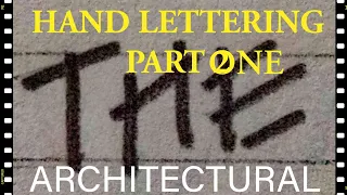 HOW TO HAND LETTER LIKE AN ARCHITECT