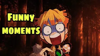 Tanjiro inusoke zenitsu funny moments - demon slayer