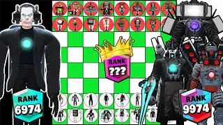 CHESS ranks up tournament GMAN MULTIVERS Team vs TITANS Team SKIBIDI TOILET