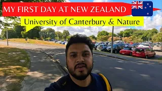 My first day at New Zealand || University of Canterbury || Walking through Christchurch