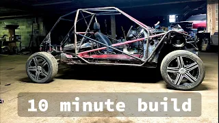 Building a Fully Caged Civic Go Kart, B20z2, 5 speed, AWD, EXO EK Hatch, in 10 minutes