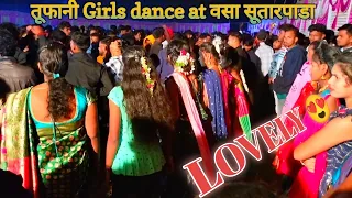 girls dance at adivasi village vasa सूतारपाडा