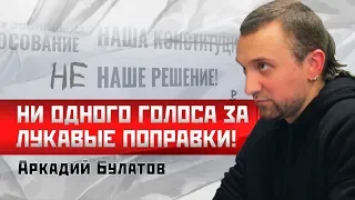 Аркадий Булатов: Ни одного голоса ЗА лукавые поправки!