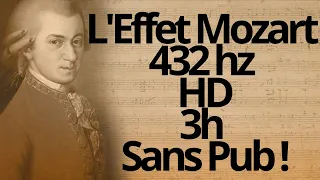 🔴Mozart Version Longue 432hz HD Sans Pub Sonate k448 Calme l'activité cérébrale Epilepsie Alzheimer