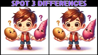 [Spot the difference] SPOT 3 DIFFERENCES [Find the difference]#58