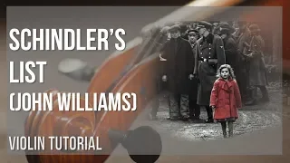 How to play Schindler's List by John Williams on Violin (Tutorial)