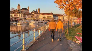 Rapperswil-Jona (Part 2)I Beautiful town in Switzerland I On lake Zurich I Swiss Life I 4K