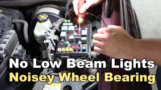 Chevy Trailblazer - No Low Beam Headlights - Wheel Bearing Noise - P3