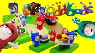 Oddbods Toys - Neighborhood Prank and Stunts Playset - Bubbles Fuse Pogo