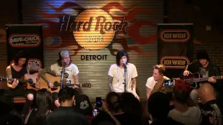 Asking Alexandria performing "The Black" (Acoustic) at the WRIF Rock Girl Finals