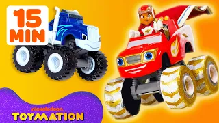 Blaze Toy Transforms into a Superhero Monster Machine! w/ AJ | 15 Minute Compilation | Toymation