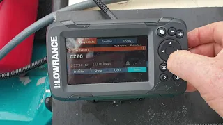 Lowrance Hook²-4x GPS Fish Finder + Bullet Transducer how to get to a saved waypoint.