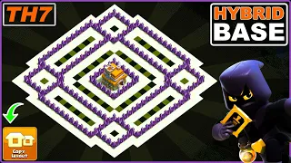 NEW! Town hall 7 (TH7) Hybrid Base 2023 Copy Link - Clash of Clans