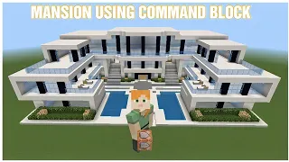 How to build house in Minecraft using command block 2022
