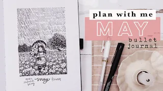 Plan With Me | May 2023 Bullet Journal MAY FLOWERS