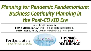 ICDR Speaker Series: "Planning for Pandemic Pandemonium: BC Planning in the Post-COVID Era"