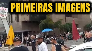 PRIMEIRAS MOVIMENTAÇÕES! TORCEDORES COMEÇAM A CHEGAR PARA O PROTESTO EM FRENTE AO PARQUE SÃO JORGE