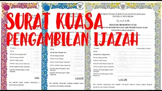 surat kuasa pengambilan ijazah