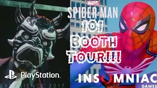 Spider-Man PS4: 101 - Marvel's Spider-Man PlayStation Experience 2017 Booth Tour!!!