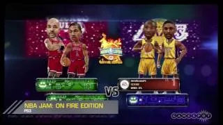 NBA Jam: On Fire Edition Big Head Lakers vs. Bulls Gameplay (PS3)