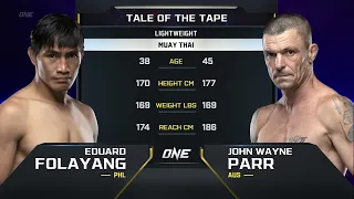 Eduard Folayang vs. John Wayne Parr | ONE Championship Full Fight