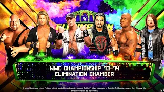 Big Show Dolph Ziggler John Cena Roman Reigns Bobby Lashley AJ Styles | Elimination Chamber WWE2K23