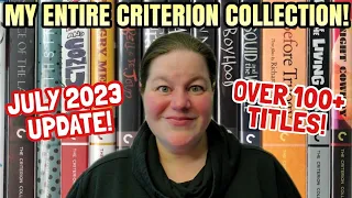 MY ENTIRE CRITERION COLLECTION JULY 2023!!! | Physical Media Collection Update