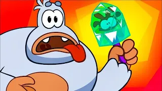 Om Nom Stories - Super-Noms meet Bigfoot (Cut the Rope) 💚 Cartoon for kids 💚 Super Toons TV