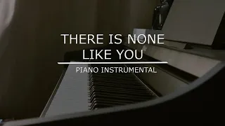 There Is None Like You | Piano Instrumental (with Lyrics)