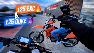 LE MEILLEUR DUO DE RETOUR ! 😎 (KTM 125 EXC VS 125 DUKE)