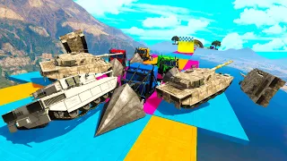 CARA A CARA SUPER ATASCAZOS!! PINCHOS VS TANQUES! ~ GTA 5 ONLINE