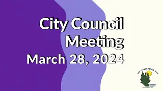 March 28, 2024 Regular Business Meeting