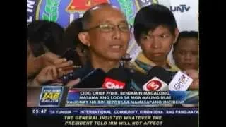 CIDG Chief P/Dir. Magalong, masama ang loob sa mga maling ulat kaugnay ng BOI Mamasapano report