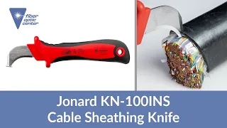 Jonard Tools KN-100INS Insulated Cable Sheathing Knife - Available from Fiber Optic Center