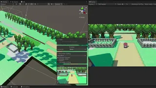 Pokemon Octopath Style - Overworld Occlusion Culling and Dynamic Camera test