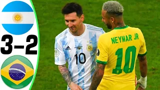 Argentina vs Brazil 3-2 - All Goals and Full HIGHLIGHTS / RESUMEN Y GOLES ( Last Matches ) HD
