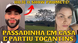 Gusttavo Lima e Andressa Suita dão PASSADINHA na Fazenda em Goiás antes do show no Tocantins