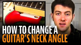 Change the angle of a neck with StewMac Neck Shims