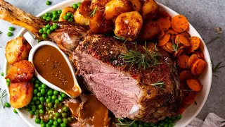 Roast Lamb Leg with Gravy