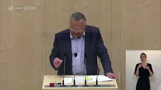 Rede von unserem Freund dem Nationalrat im österreichischen Parlament ,Gerald Hauser, FPÖ, in Wien