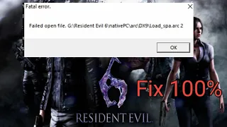 Resident evil 6 native pc/arc/Dx9/Load_spa.arc 2 Error Fix || Pandey Tech