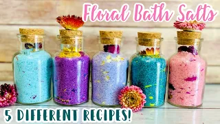 5 Recipes For Awesome Diy Floral Bath Salts!